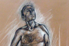 Life drawing - proud naked man