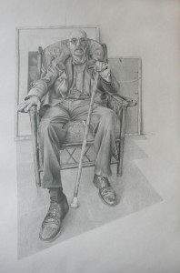 Portrait of the artist, Alan Slater by Muna Zuberi